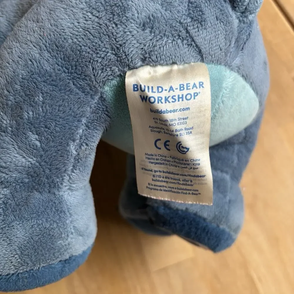 Build A Bear Workshop BABW Disney Stitch Blue Stuffed Animal Plush Toy Lilo 12